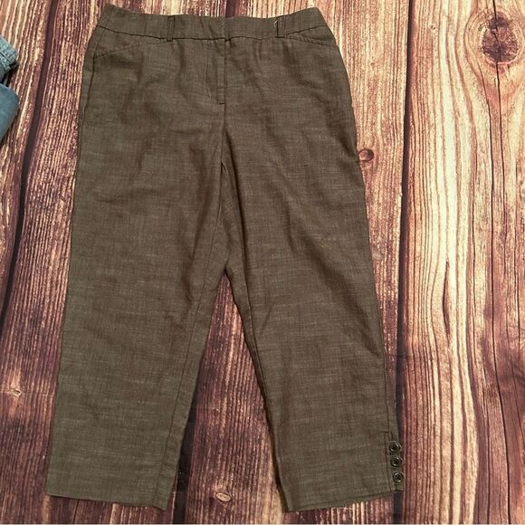 Women’s Counterparts Brown Cropped Pant size 12 - Picture 1 of 8